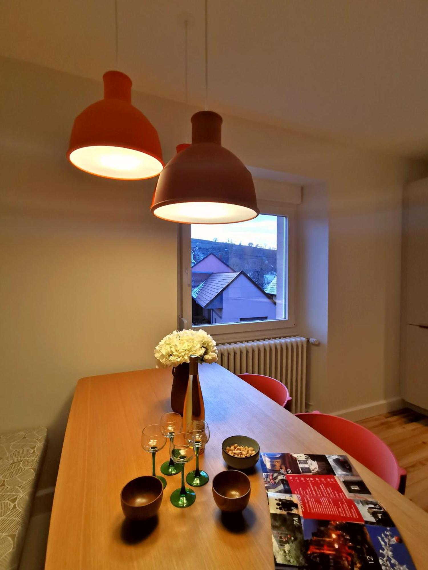Entre Ville Et Vignes - Gite Classe 3 Etoiles Ingersheim Zimmer foto